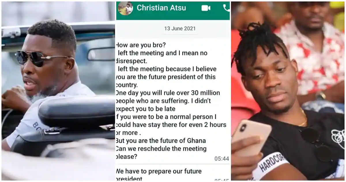 A Plus discloses a message Christian Atsu once sent to him