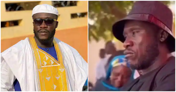 Ras Nene holds back his tears after losing his 3-month-old baby
