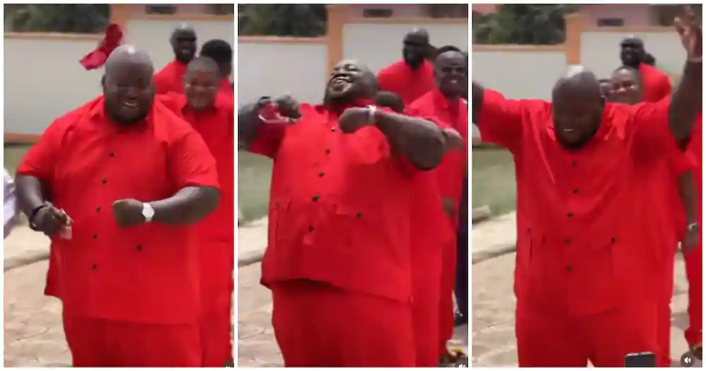 Groomsman goes viral with his kaftan & hilarious dance moves