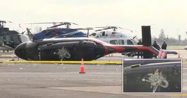 Thief wrecks helicopter as he tries to steal it GTA-style