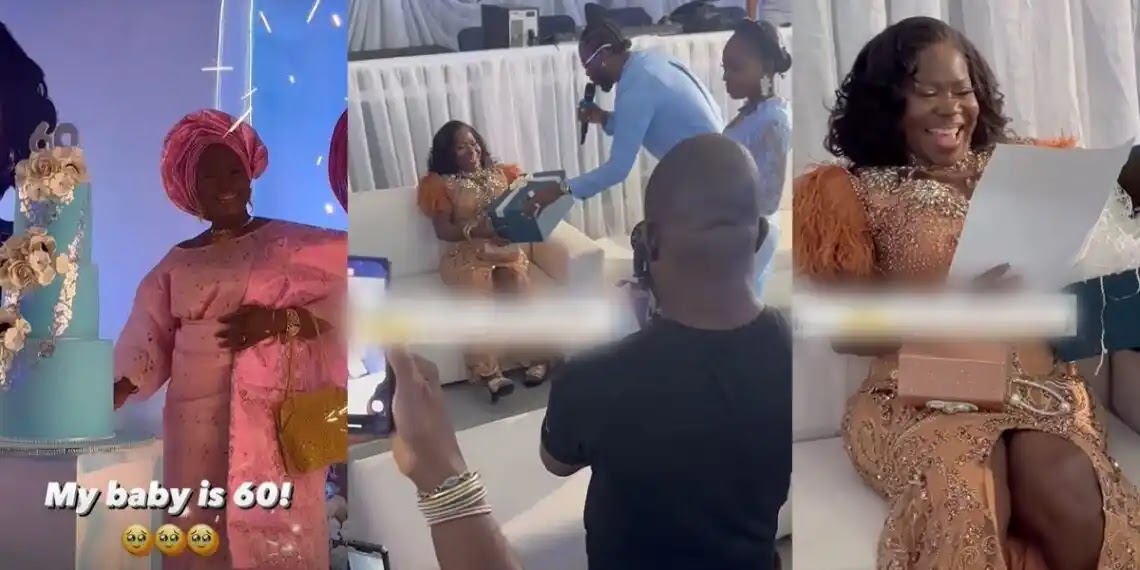 Adekunle Gold gifts mum new house on her birthday