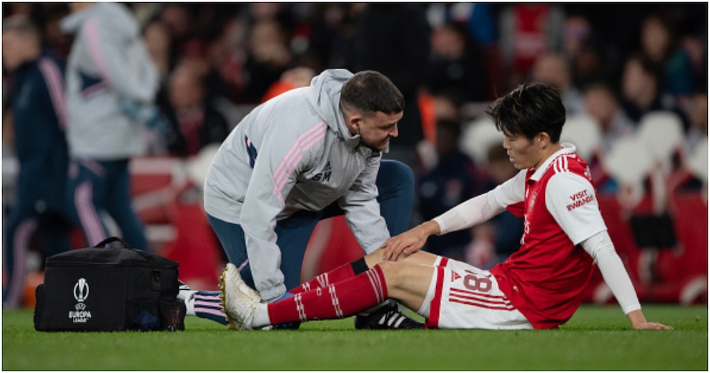 Arsenal’s super defender, Takehiro Tomiyasu falls out of rest of season over knee injury