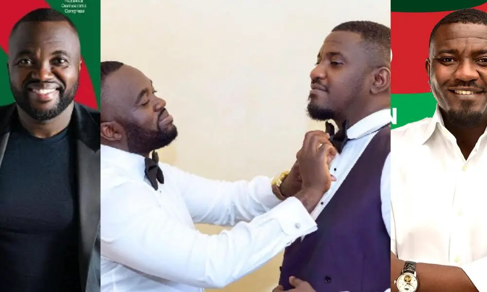 Netizens react to John Dumelo and Fred Nuamah’s MP contest