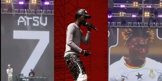 Black Sherif pays tribute to Christian Atsu while performing in Dubai