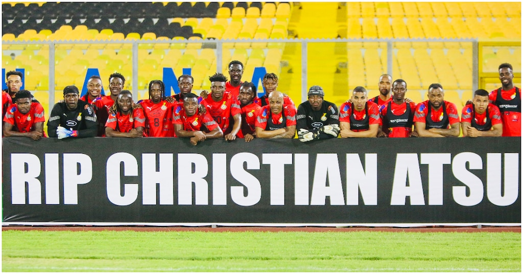 Black Stars pay a final tribute to Christian Atsu during training