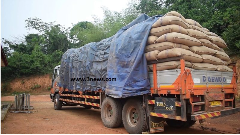 Police stops 336 bags of cocoa beans to Ivory Coast at Enchi