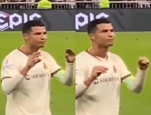 Al-Nassrs 1-0 Al-Ittihad: CR7 angry, kicked bottles after fans chant Messi’s name