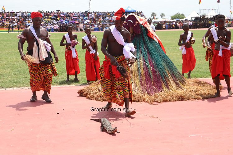 Ghana@66: Ho conjured a crocodile to greet Akufo-Addo