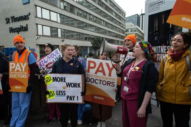 Junior doctors call a four-day walkout after nurses accept a salary agreement