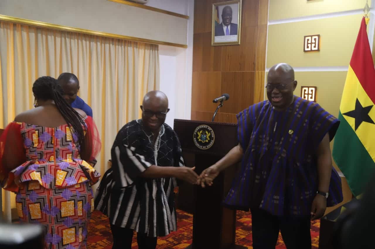 Volta Regional Minister’s new nickname ‘triple 66’ leaves Akufo-Addo laughing hysterically