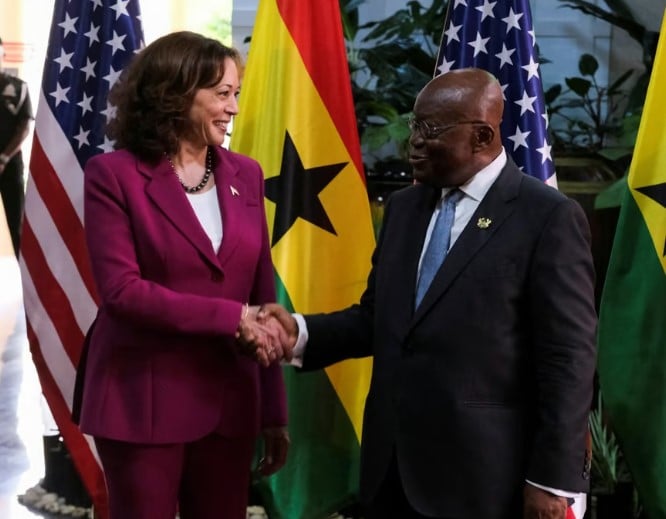 Akufo-Addo distances himself from anti-LGBTQ bill in front of Kamala Harris