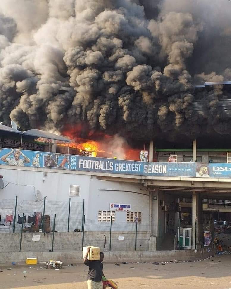 Breaking: Kejetia Market on fire