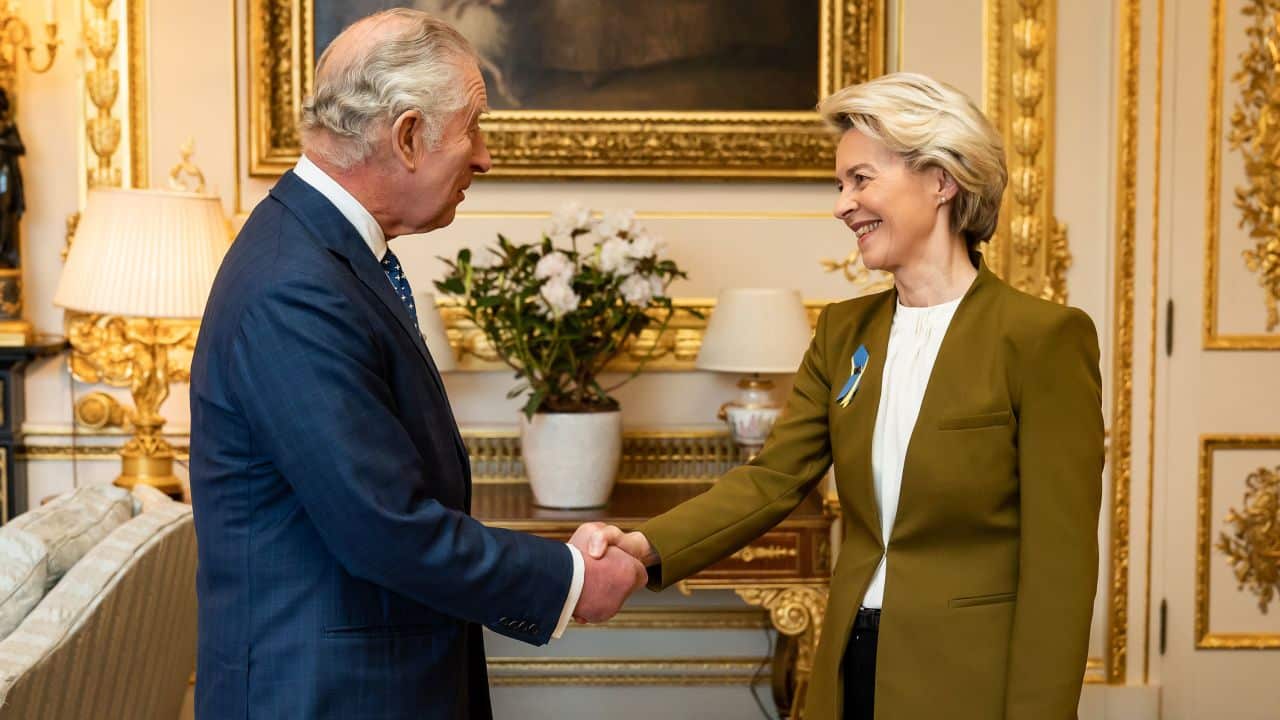 European Union leader meeting with King Charles has come under fire