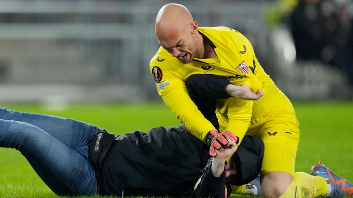 Man banned 40-year for attacking Sevilla keeper Dmitrovic