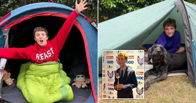 Boy offered a room to sleep after more than 1,000 days of tent living