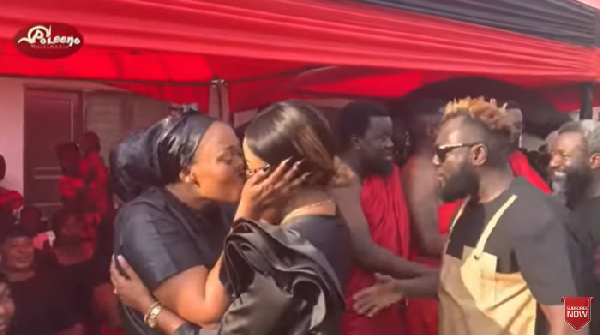 Borga Sylvia explains why she kissed Nana Ama McBrown at a funeral