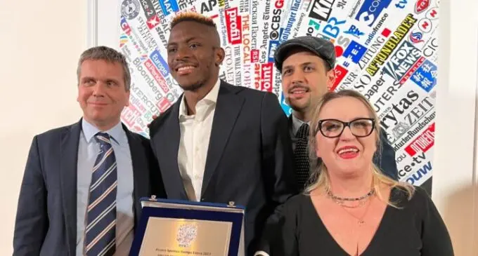 Victor Osimhen wins best foreign athlete in italy