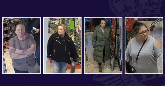 Police searching for four ladies after a toy cart worth £1,000 was taken