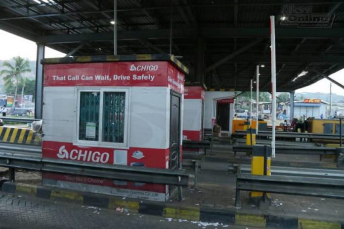 The true state of tollbooths prior to the reintroduction of toll collection