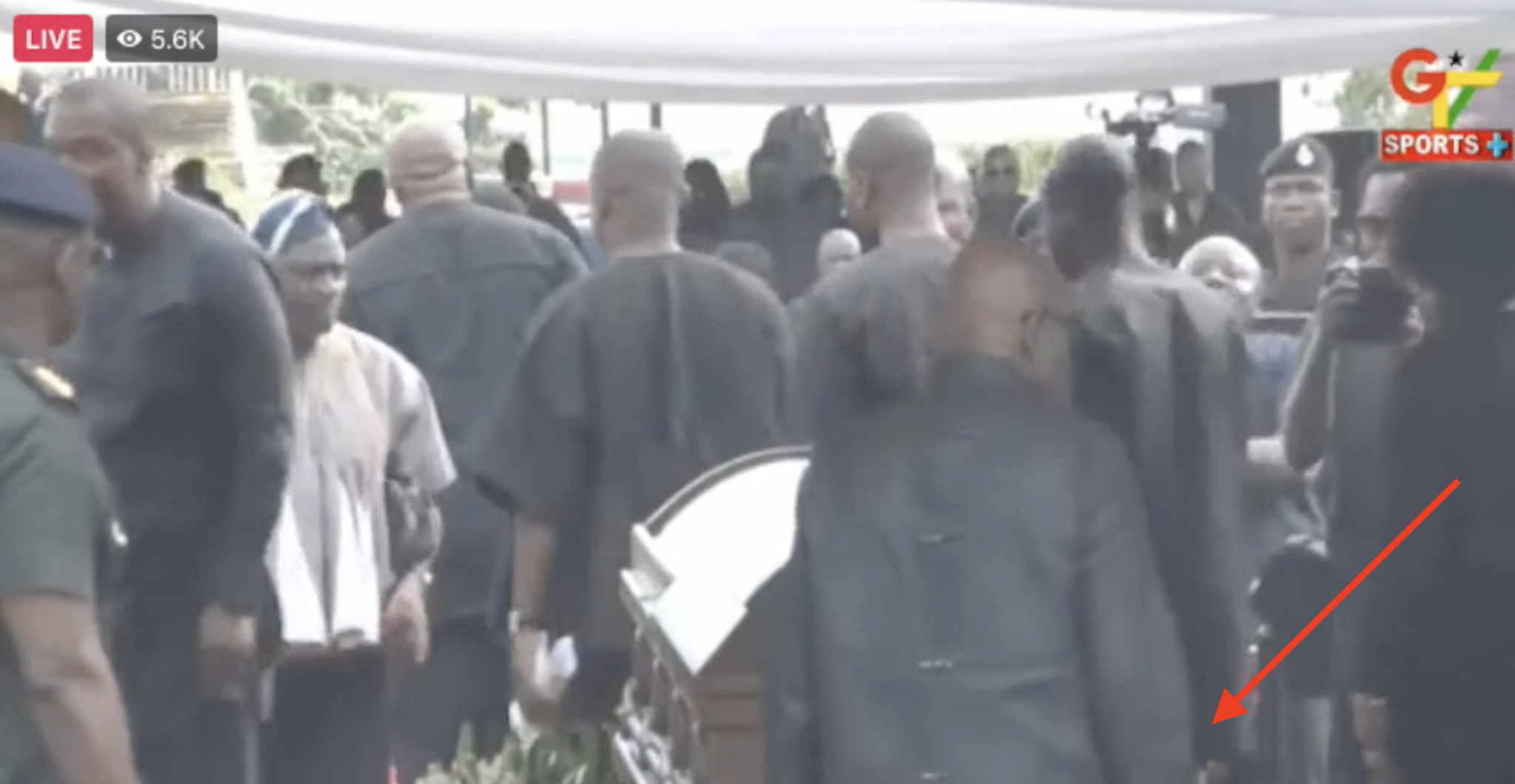 President Akufo-Addo pays respects to Christian Atsu with moving gesture