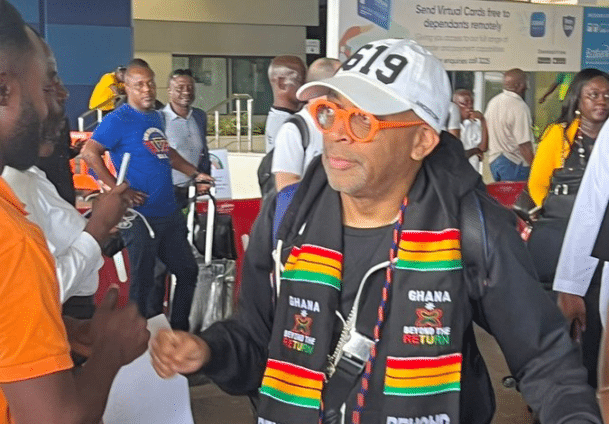 Popular American film producer Spike Lee in Ghana