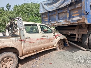 4 injured in accident involving Prestea Government Hospital pick-up and trailer