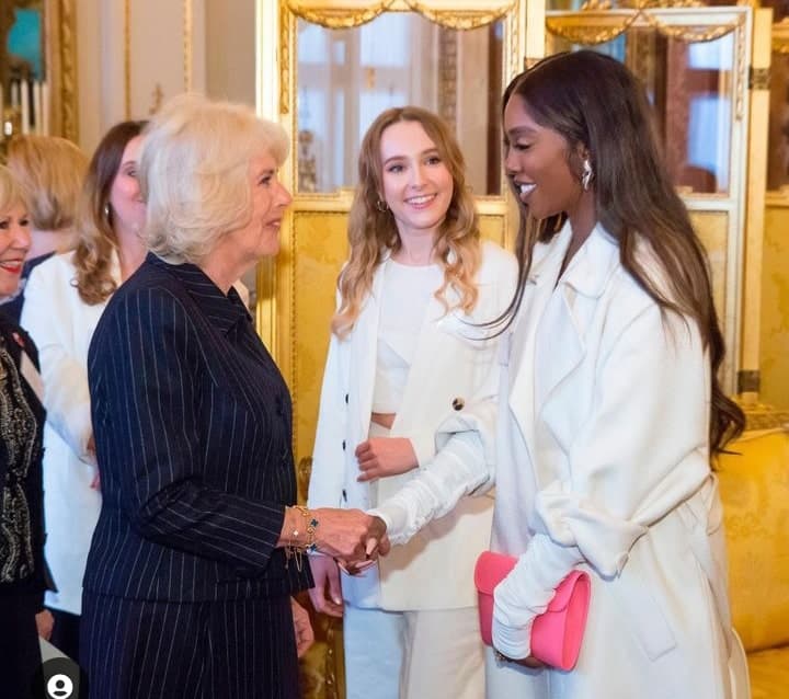 Tiwa Savage storms Buckingham Palace, meets with Queen Consort, Camilla