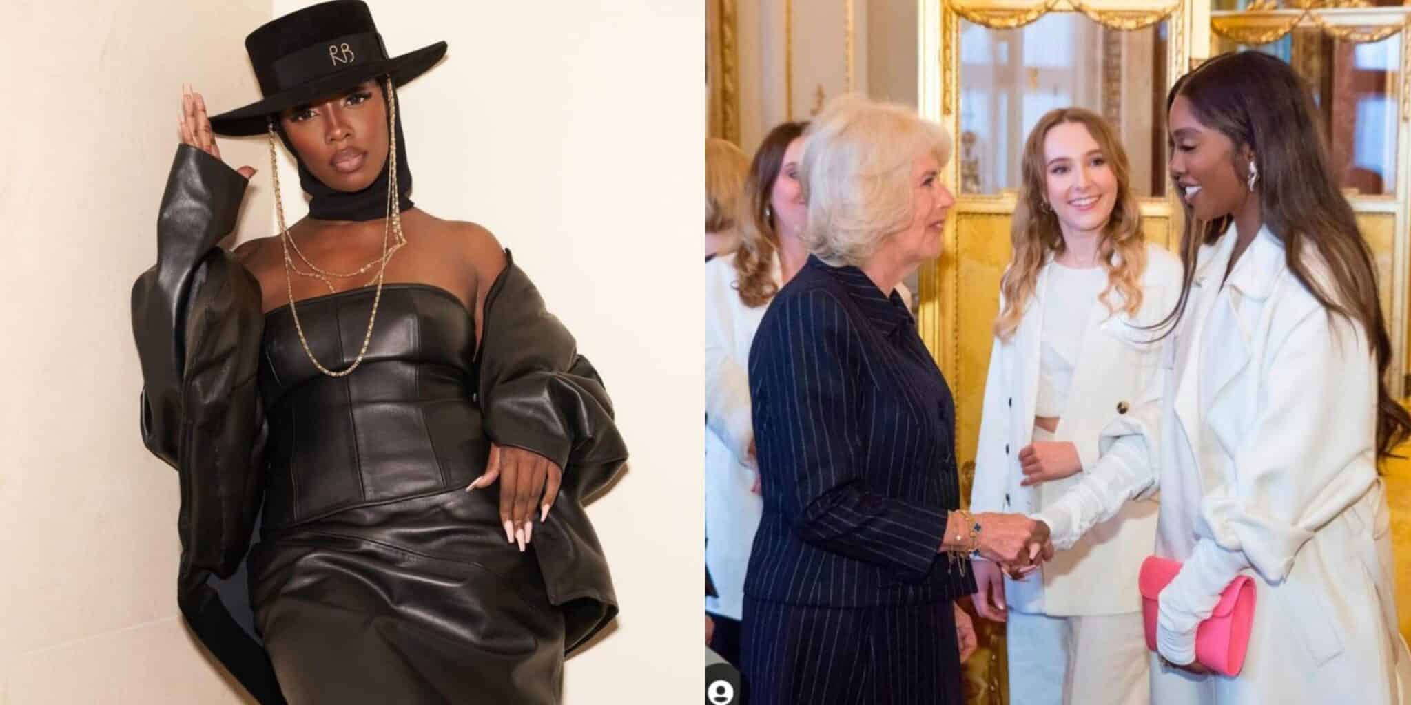 Tiwa Savage stirs reactions as she visits HRH Buckingham