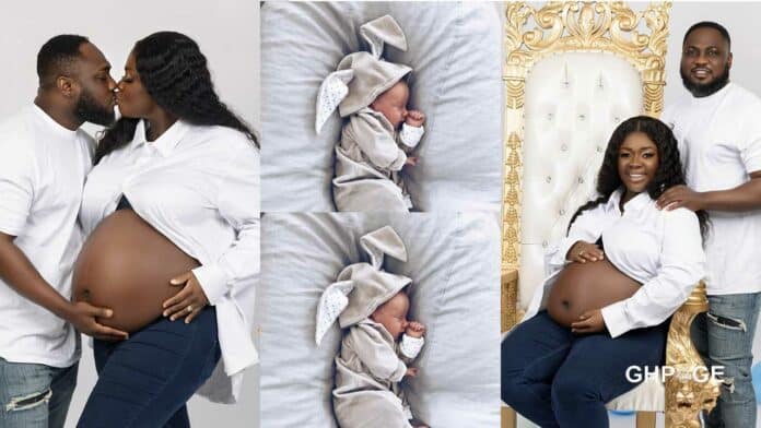 Tracey Boakye and husband finally reveal the name of their new born son