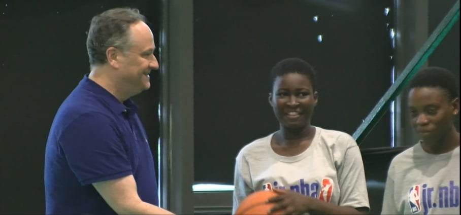 Kamala Harris’ husband spotted playing basketball at Bukom