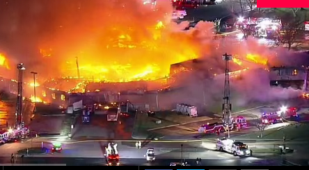 Church building totally burnt to ashes