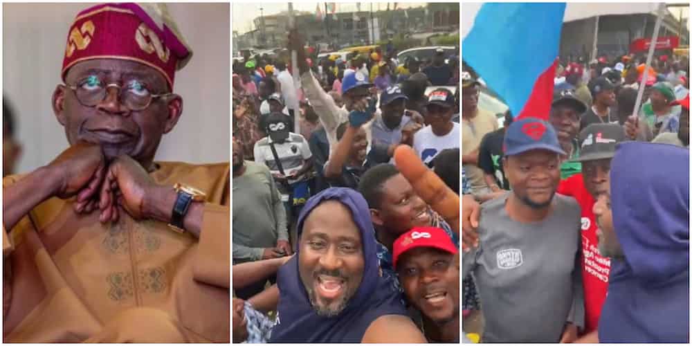 Desmond Elliot takes celebration to the streets as Tinubu becomes president-elect