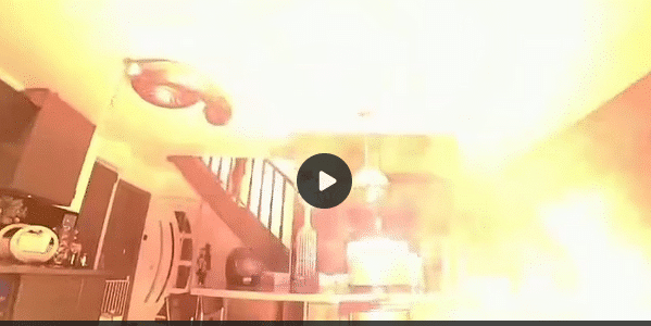 Home burns to the ground after a lithium battery explodes