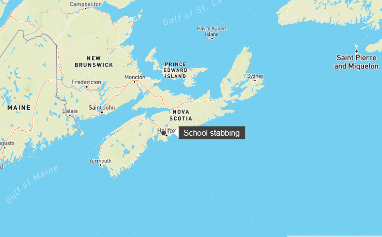 Three people stabbed in a high school incident in Nova Scotia
