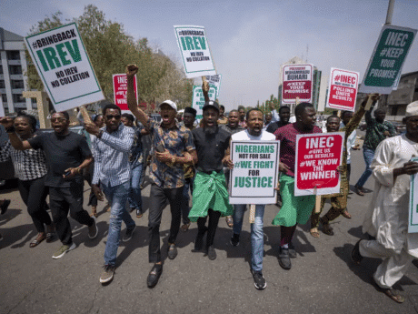 Atiku leads street protest against Nigerian poll body