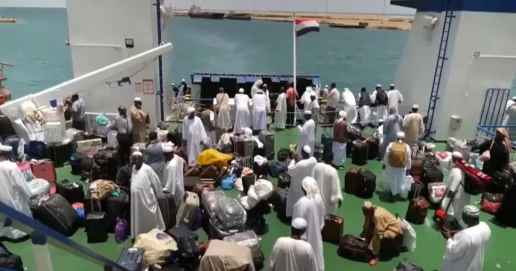 Port Sudan serves as some foreigners’ departure point