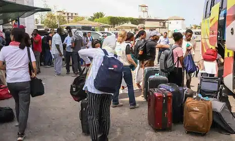 Photos: Moroccans evacuated from Sudan arrive home in Casablanca