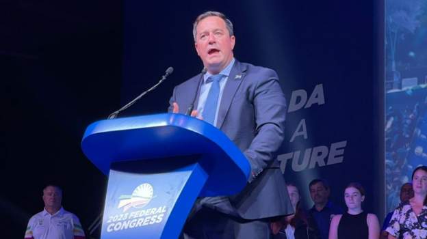 South Africa re-elects Steenhuisen as main opposition leader