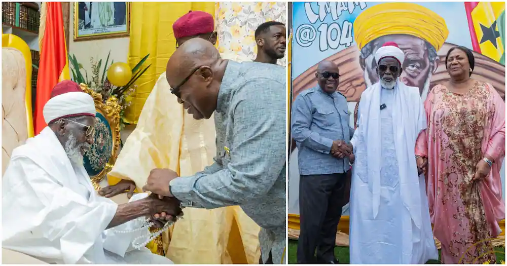 Chief Imam turns 104: Akufo-Addo joins him to commemorate this day