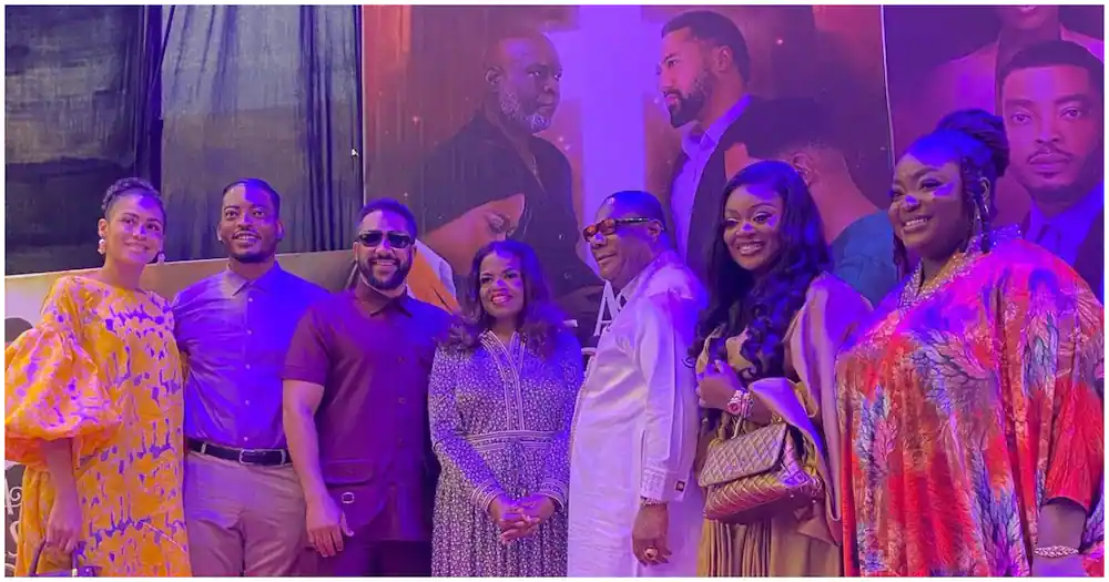 Archbishop Duncan-Williams attends movie premiere with wife in grand style