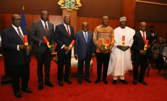 Akufo-Addo swears in KT Hammond, other new ministers