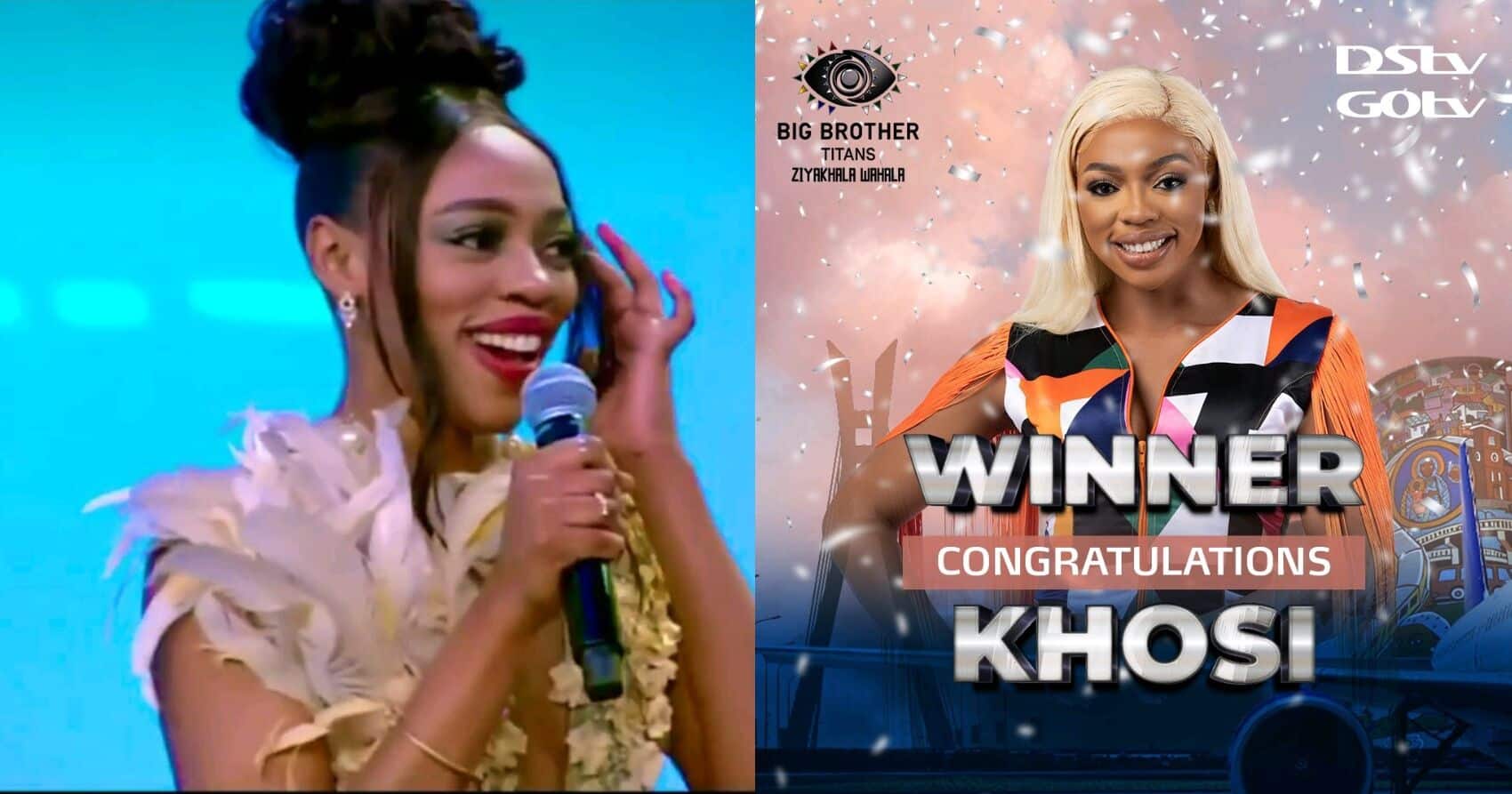 Khosi wins Big Brother Titans with a cash price of USD 100,000
