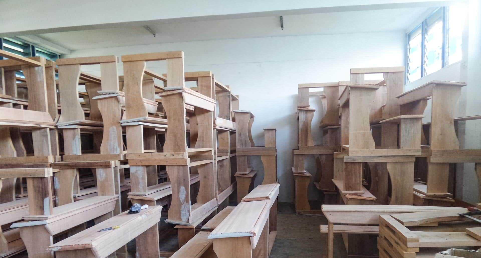 NGO presents 214 dual desks to schools in two Districts