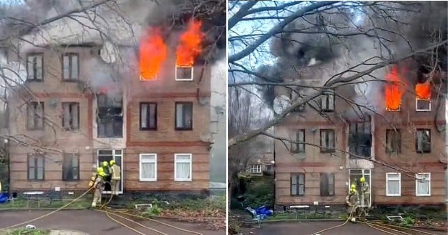 Man detained after a fire at a housing complex results in a woman’s death and five injuries
