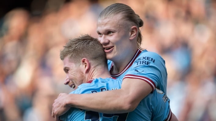 Guardiola praises the’special connection’ between Haaland and De Bruyne