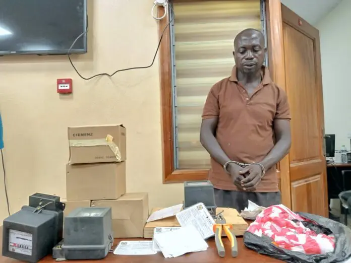 7 fake meters retrieved as 54-year-old gets arrest for illegal meter installation