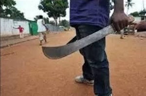 Kasoa: Land guards attack block factory workers, inflict machete wounds