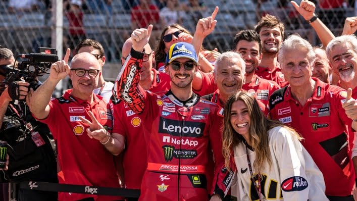 Brilliant Bagnaia sprints win in Texas with a doubles up MotoGP pole