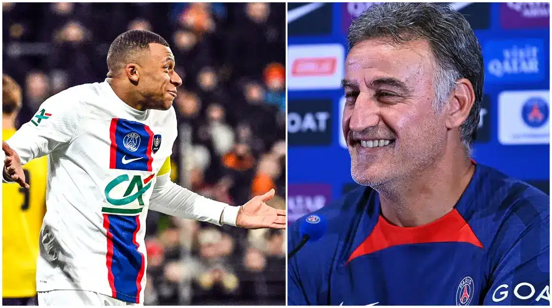 ‘He was born for it’ – PSG boss singles out Kylian Mbappe for praise after Angers defeat