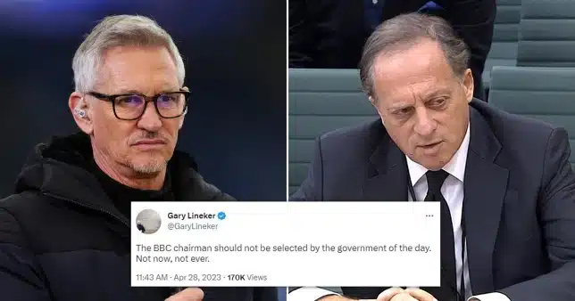Gary Lineker shares his opinion on the resignation of BBC Chairman and the government’s role